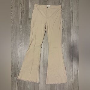 Beige Flared Women's Pants
